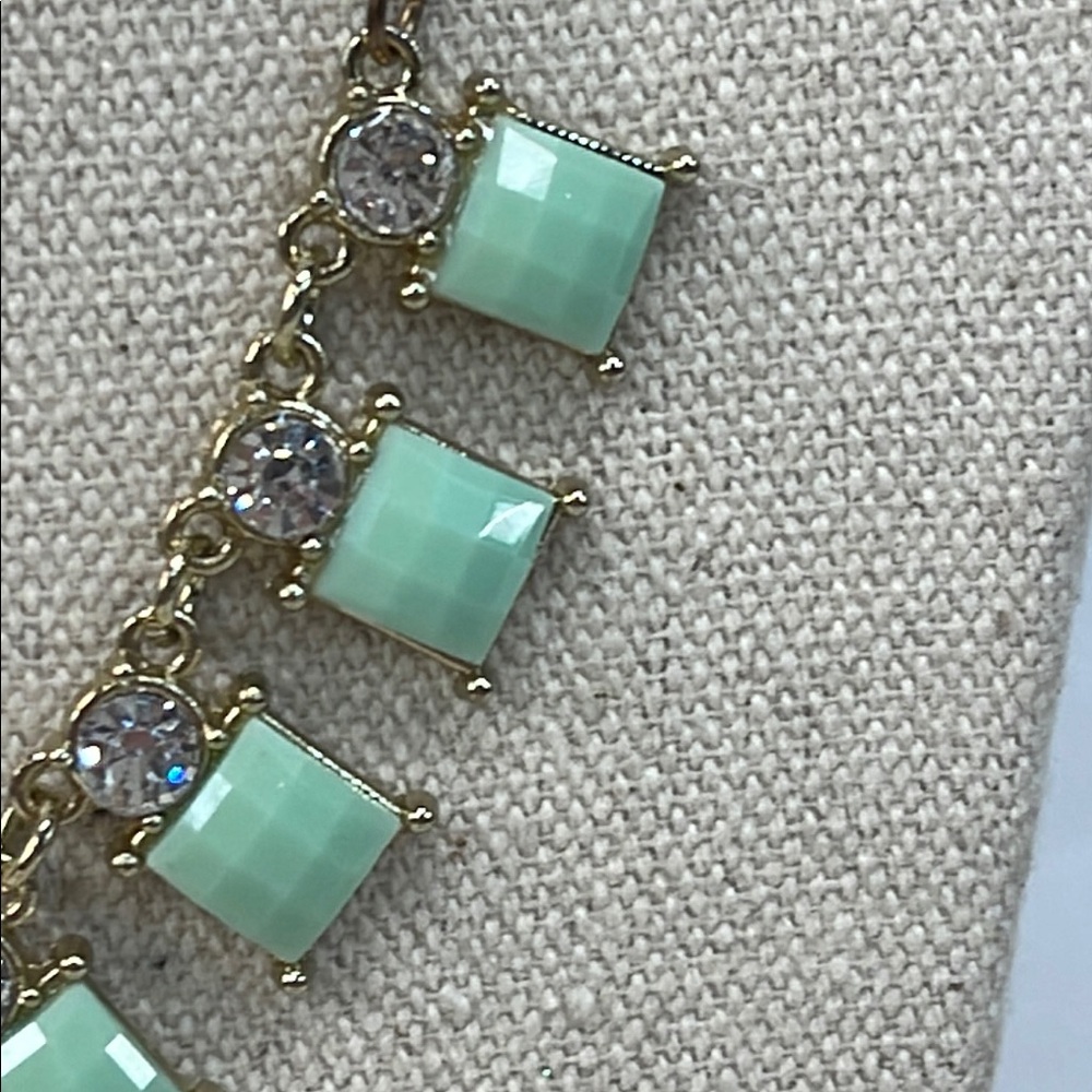Mint Colored Stone Statement, Necklace By Etcetera - image 4